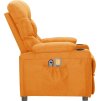 Elektrické masážní křeslo textil [3098838] (Barva Žlutá)