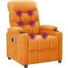 Elektrické masážní křeslo textil [3098838] (Barva Žlutá)