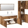 4dílná koupelnová sestava kompozitní dřevo [3328916] (Barva dub artisan)
