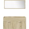 4dílný set koupelnového nábytku kompozitní dřevo [3324991] (Barva dub sonoma)