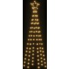 Vánoční stromek kužel 108 ch LED diod 70 x 180 cm [343486] (Barva Teplá bílá)