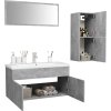 Set koupelnového nábytku dřevotříska [3071022] (Barva Betonová šedá)