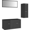 Set koupelnového nábytku dřevotříska [3071022] (Barva Betonová šedá)