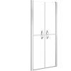Sprchové dveře čiré ESG (83–86) x 190 cm [148781] (Barva Stříbrná)