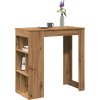 Barový stůl s regály 102 x 50 x 103,5 cm kompozit [854363] (Barva dub artisan)