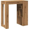Barový stůl s regály 102 x 50 x 103,5 cm kompozit [854363] (Barva dub artisan)