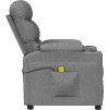 Masážní křeslo textil [348082] (Barva Světle šedá)