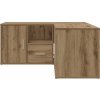 Rohová skříňka 160 x 40 x 45 cm kompozitní dřevo [3307821] (Barva dub sonoma)