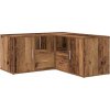 Rohová skříňka 160 x 40 x 45 cm kompozitní dřevo [3307821] (Barva dub sonoma)