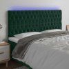 Čelo postele s LED 180x7x118/128 cm samet [3122825] (Barva Růžová)