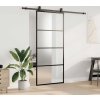 Posuvné dveře se sadou kování 90x205 cm ESG Glass [3375939] (Barva Černá)