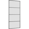 Posuvné dveře se sadou kování 90x205 cm ESG Glass [3375939] (Barva Černá)