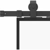 Posuvné dveře se sadou kování 90x205 cm ESG Glass [3375810] (Barva Černá)