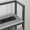 Úložné čelo postele Kompozitní dřevo [859658] (Barva Šedá sonoma)