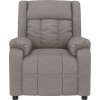 Polohovací křeslo textil [348116] (Barva Taupe)