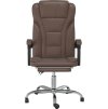 Polohovací kancelářská židle umělá kůže [349698] (Barva Hnědá)