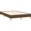 Box spring postel s matrací a LED 120x190 cm textil [3270112] (Barva Tmavě hnědá)