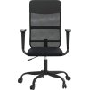 Kancelářská židle výškově nastavitelná síťovina umělá kůže [353013] (Barva Černá)