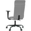 Kancelářská židle výškově nastavitelná textil [353018] (Barva Tmavě šedá)