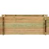 Vyvýšený zeleninový záhon impregnovaná borovice 80 cm [43348] (Barva Hnědá)
