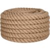 Jutové lano 25 m dlouhé 36 mm silné [153774] (Barva Přírodní)