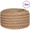 Jutové lano 5 m dlouhé 36 mm silné [153772] (Barva Přírodní)