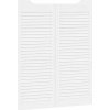 Křídlové dveře  Louvred Design 2 páry 100x80 cm [4107141] (Barva Bílá)
