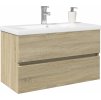 Skříňka se zápustným umyvadlem [3307659] (Barva dub sonoma)