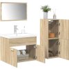 4dílný set koupelnového nábytku kompozitní dřevo [3325027] (Barva dub sonoma)