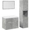 Set koupelnového nábytku dřevotříska [3324880] (Barva Betonová šedá)