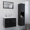 Set koupelnového nábytku dřevotříska [3324880] (Barva Betonová šedá)