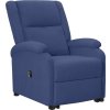 Zvedací křeslo textil [3100366] (Barva Modrá)