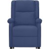 Zvedací křeslo textil [3100366] (Barva Modrá)
