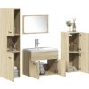 5dílná koupelnová sestava kompozitní dřevo [3325002] (Barva dub sonoma)
