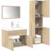 4dílný set koupelnového nábytku kompozitní dřevo [3325024] (Barva dub sonoma)