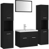 Set koupelnového nábytku dřevotříska [3071495] (Barva Bílá)