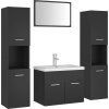 Set koupelnového nábytku dřevotříska [3071495] (Barva Bílá)