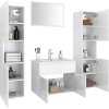 Set koupelnového nábytku dřevotříska [3071495] (Barva Bílá)