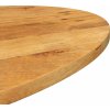 Stolní deska 110x50x2,5 cm oválná masivní mangovníkové dřevo [370823] (Barva Hrubé mangovníkové dřevo (přírodní))