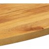 Stolní deska 110x50x2,5 cm oválná masivní mangovníkové dřevo [370823] (Barva Hrubé mangovníkové dřevo (přírodní))