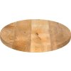 Stolní deska 110x50x2,5 cm oválná masivní mangovníkové dřevo [370823] (Barva Hrubé mangovníkové dřevo (přírodní))
