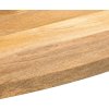 Stolní deska 110x50x2,5 cm oválná masivní mangovníkové dřevo [370823] (Barva Hrubé mangovníkové dřevo (přírodní))