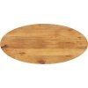 Stolní deska 110x50x2,5 cm oválná masivní mangovníkové dřevo [370823] (Barva Hrubé mangovníkové dřevo (přírodní))