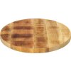Stolní deska 110x50x2,5 cm oválná masivní mangovníkové dřevo [370823] (Barva Hrubé mangovníkové dřevo (přírodní))