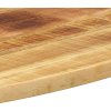 Stolní deska 110x50x2,5 cm oválná masivní mangovníkové dřevo [370823] (Barva Hrubé mangovníkové dřevo (přírodní))