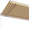 Automatická zatahovací markýza 600 x 350 cm [3069047] (Barva Krémová)