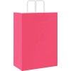 Papírové tašky 250 ks s uchy 32x17x44 cm [4101902] (Barva Růžová)