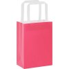Papírové tašky 250 ks s uchy 15x8x21 cm [4101893] (Barva Růžová)