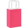 Papírové tašky 250 ks s uchy 15x8x21 cm [4101893] (Barva Růžová)