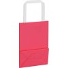 Papírové tašky 250 ks s uchy 15x8x21 cm [4101893] (Barva Růžová)